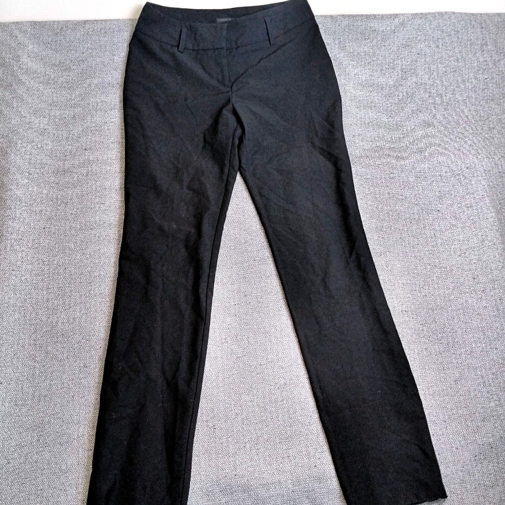 Worthington Dress Pants Womens 6L Black Excellent Straight Leg Stretch Trousers